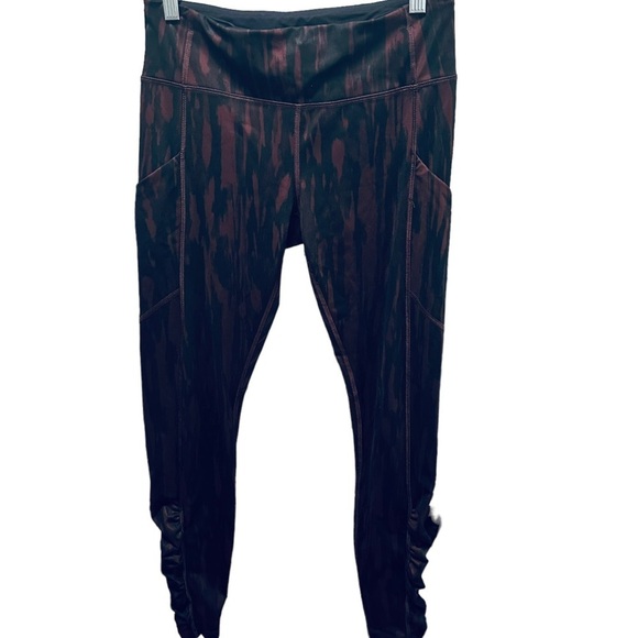 Lululemon Speed Tight IV Painted Animal Bordeaux Drama Black 6 - Picture 5 of 13